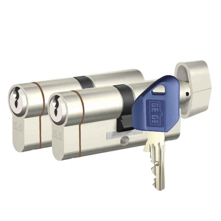 Dormakaba Gege Pextra+ Ortak Anahtarlı İkili Barel Seti - 1