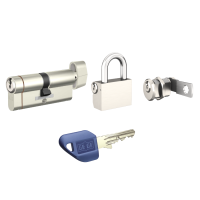 Dormakaba Gege Pextra Plus 3’lü Ortak Anahtarlı Set (Barel + Asma Kilit + Mobilya Kilidi) - dormakaba Pextra+