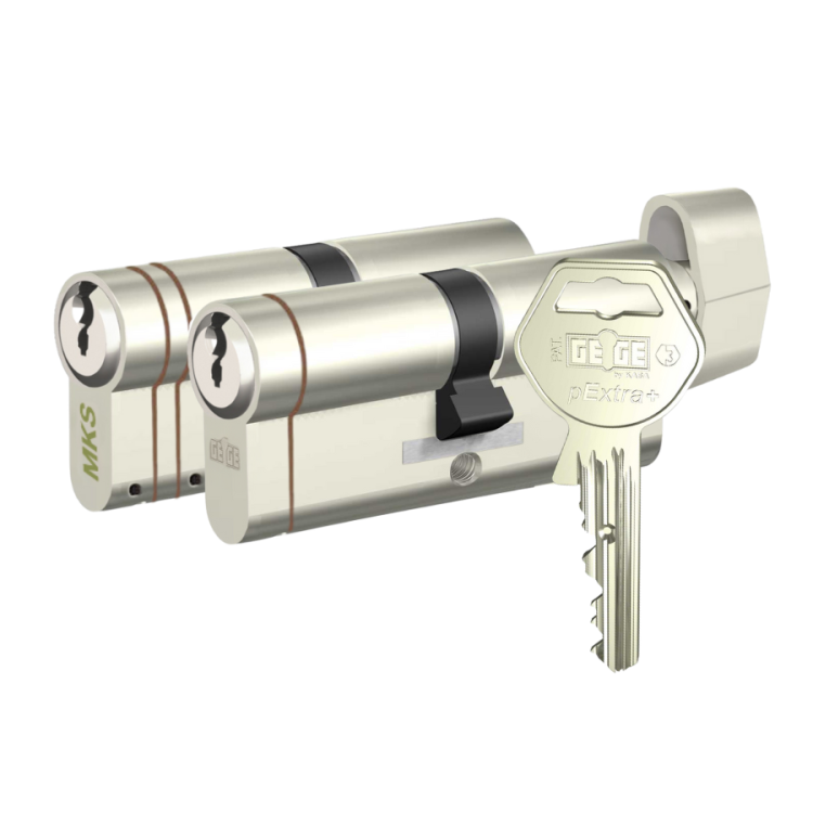 Dormakaba Pextra+ & MKS Axis Guard Ortak Pextra Anahtarlı İkili Barel Seti (Hibrit Sistem) - 3