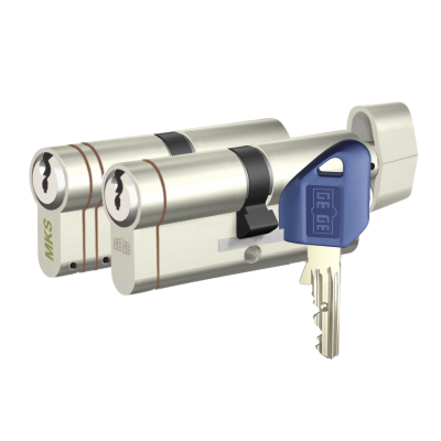 Dormakaba Pextra+ & MKS Axis Guard Ortak Pextra Anahtarlı İkili Barel Seti (Hibrit Sistem) - dormakaba Pextra+ - MKS Axis Guard