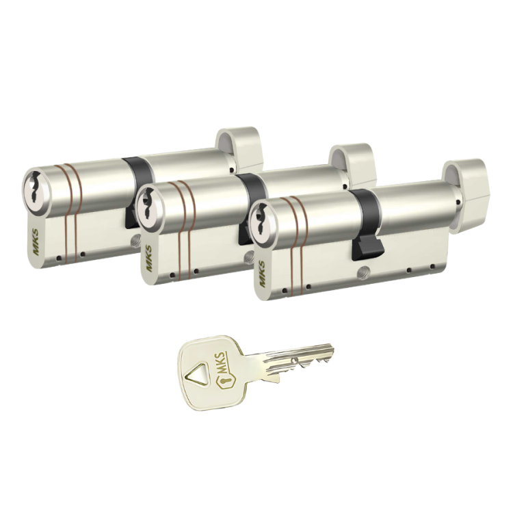 MKS Axis Guard 3’lü Ortak Anahtarlı Barel Seti – Özel Ölçü, Tek Anahtar - 1