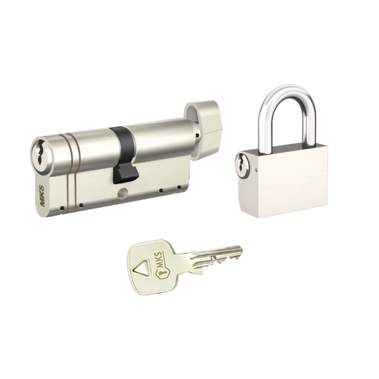 MKS Axis Guard Ortak Anahtarlı Set – 1 Adet Barel ve 1 Adet Asma Kilit - 1