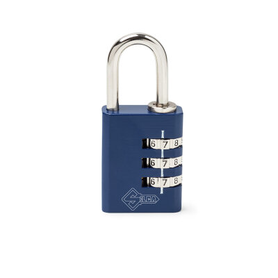 Silca Alüminyum şifreli asma kilit - Mavi - Silca